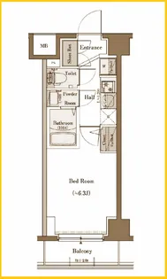 エステムコート横浜【2階】の間取り