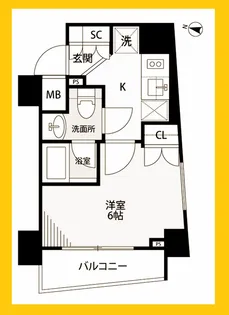 Plaire DEUXQ横濱紅葉坂【4階】の間取り