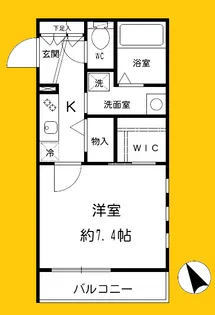 ステラマリス横浜Ⅱ【2階】の間取り