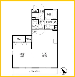 メゾンTKB【2階】の間取り