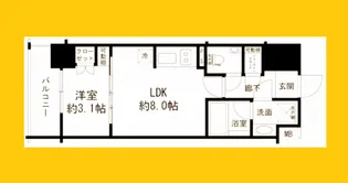 DUO STAGE 横浜中央【3階】の間取り