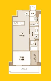 ディアレンス高島台【5階】の間取り