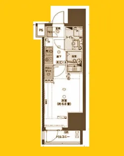 LIVCITY YOKOHAMA HIGASHI BAYSI【9階】の間取り