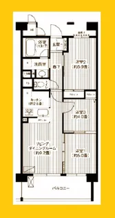 ピエス綱島【1階】の間取り