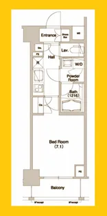 グラマシー横濱関内【5階】の間取り