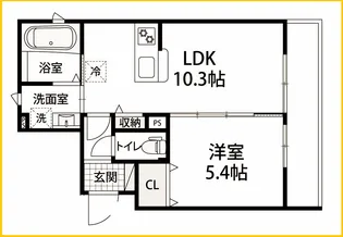 メゾン・ド・エクレール【1階】の間取り