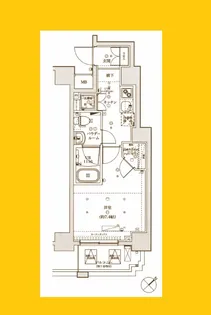 スパシエグランス横浜反町【11階】の間取り
