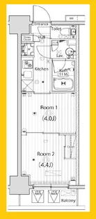 ガーラ・ステーション川崎平間【4階】の間取り