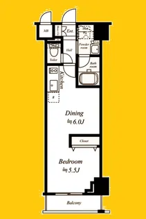 フェニックス新横濱クアトロ【4階】の間取り
