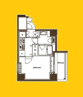 ベルグレードYS【7階】の間取り