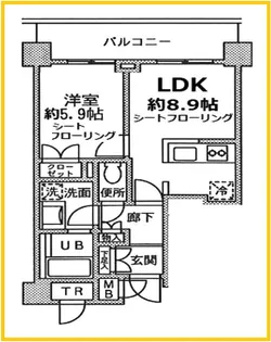 FINE STAGE Shin-YOKOHAMA【1階】の間取り