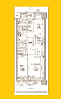 パレステージ横浜十日市場【1階】の間取り