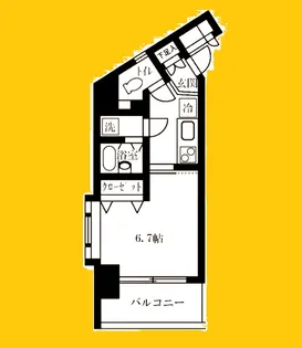 ツインバレー東神奈川【5階】の間取り
