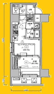 LIVCITY横濱関内弐番館【3階】の間取り