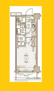 リライア阪東橋SOUTH【4階】の間取り