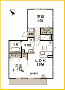 Sejour Est 弐番館【3階】の間取り