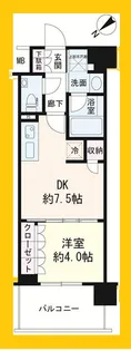 DUO STAGE YOKOHAMA TENNOCHO【5階】の間取り