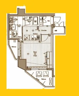 G-comfort WEST 新横浜【6階】の間取り