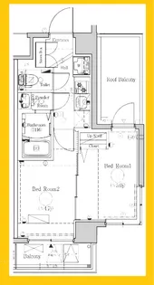エステムコート新横浜グランデ【6階】の間取り
