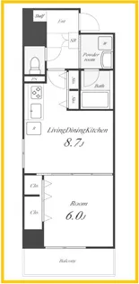 アルファスペース新横浜【9階】の間取り