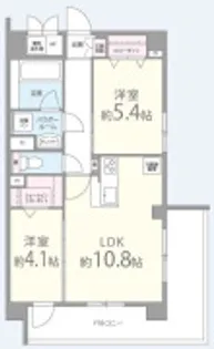 シャルマン藤田【4階】の間取り