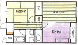 都マンション関目【302号室】の間取り