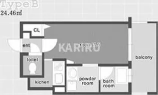 アクティコートクリスタル京橋【2階】の間取り