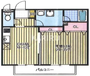 アンスプランドゥール【2階】の間取り