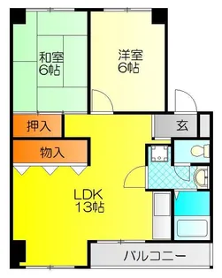シャンボール鶴見【3階】の間取り