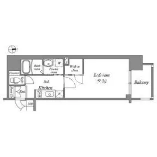 プレサンス堺筋本町駅前【12階】の間取り
