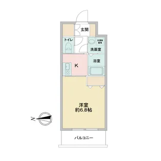 1Kの間取り画像