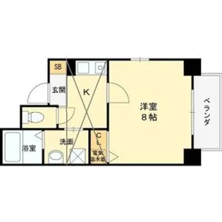 ラ・フォーレ都島本通Ⅱ【7階】の間取り