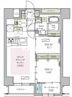 アーバネックス天満橋South【12階】の間取り