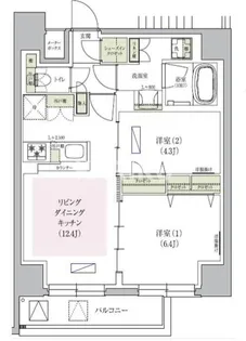 アーバネックス天満橋South【14階】の間取り