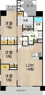 フロンティアタワー日本橋(旧CITY SPIRE日本橋)【4階】の間取り