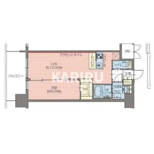 プレジオ梅田【2階】の間取り