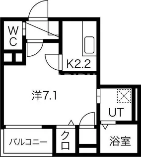 Biscuss Foresta Sakuranomiya (旧名:F Meave SEAM)【101号室】の間取り