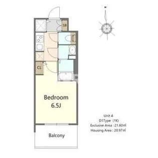 S-RESIDENCE高井田beleta【9階】の間取り