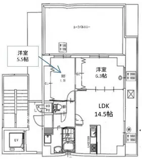 S-FORT都島KERS【8階】の間取り