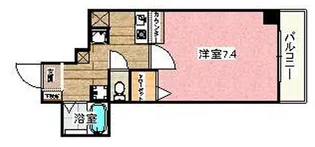 グランデージ都島【202号室】の間取り