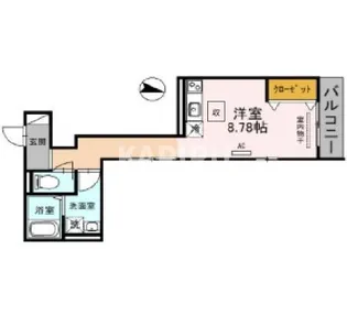 スカイコート鶴橋【1階】の間取り