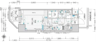 クレストタップ京橋【8階】の間取り