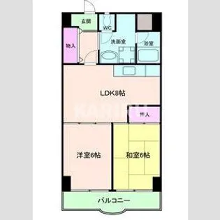 グリーンプラザ【4階】の間取り