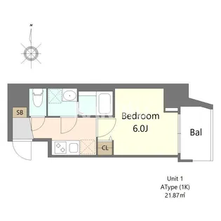 S-RESIDENCE小阪azure【11階】の間取り