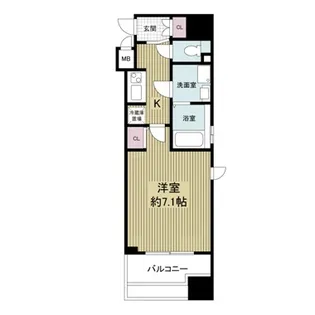 エスティメゾン京橋【9階】の間取り