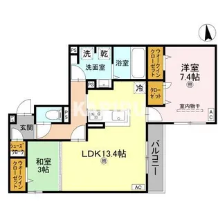 geach永田【1階】の間取り