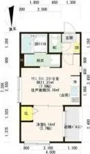 ハーモニーテラス中宮Ⅱ【1階】の間取り