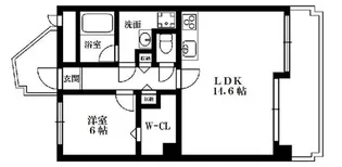 京橋アドバンス21【10階】の間取り