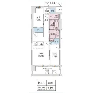 スプランディッド城東関目【2階】の間取り