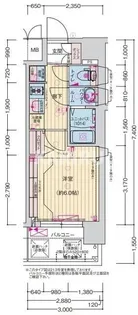 プレサンス東小橋エレディータ【4階】の間取り